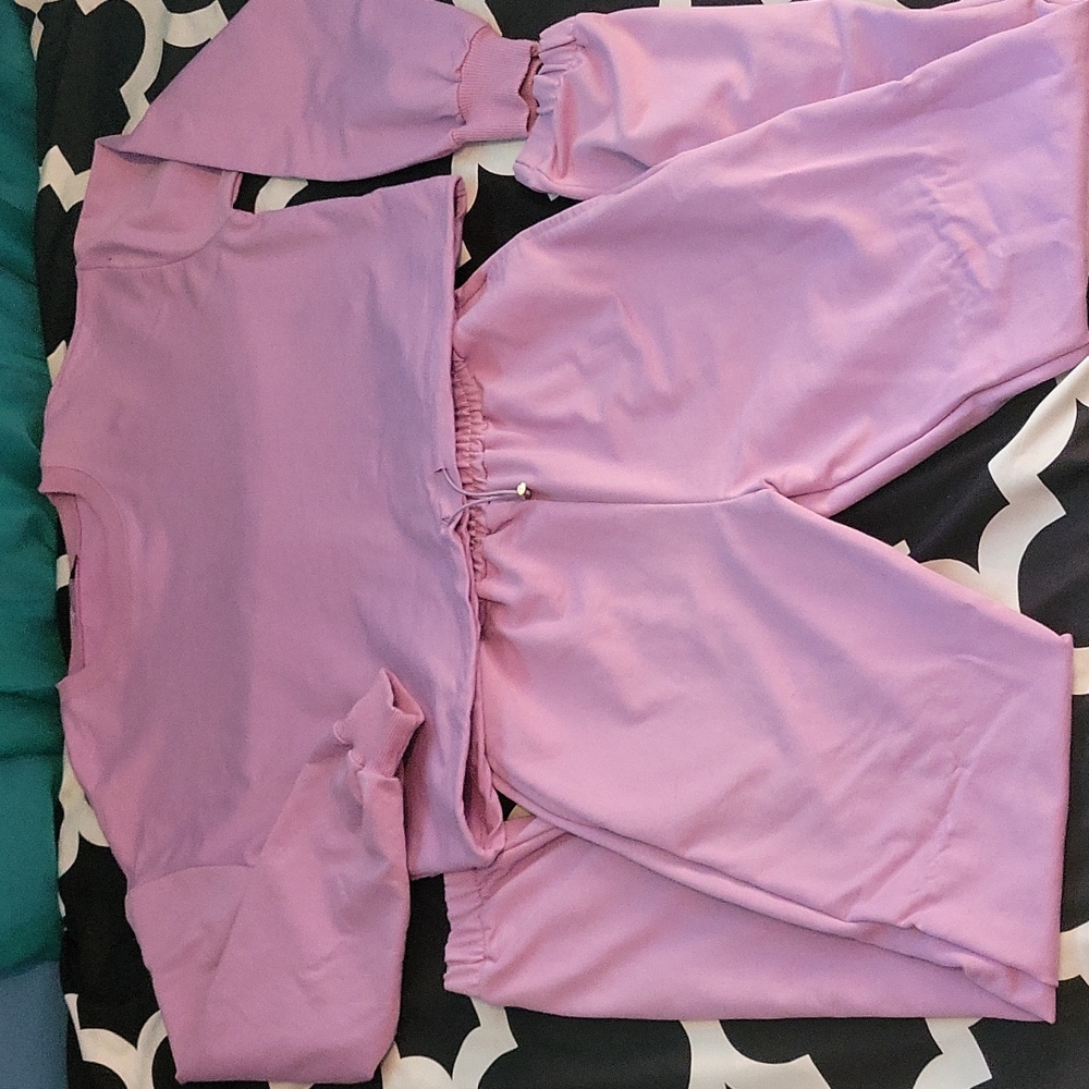 Crop top jogging set